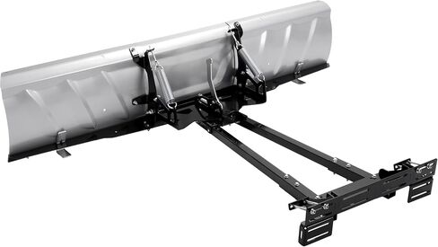 60" - 72" Universal UTV Switchblade Snow Plow Blade Angle Adjustable Steel Powder Coated Gray+Black in Saudi Arabia