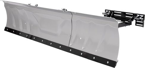 60" - 72" Universal UTV Switchblade Snow Plow Blade Angle Adjustable Steel Powder Coated Gray+Black in Saudi Arabia