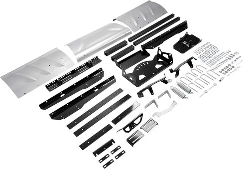 60" - 72" Universal UTV Switchblade Snow Plow Blade Angle Adjustable Steel Powder Coated Gray+Black in Saudi Arabia