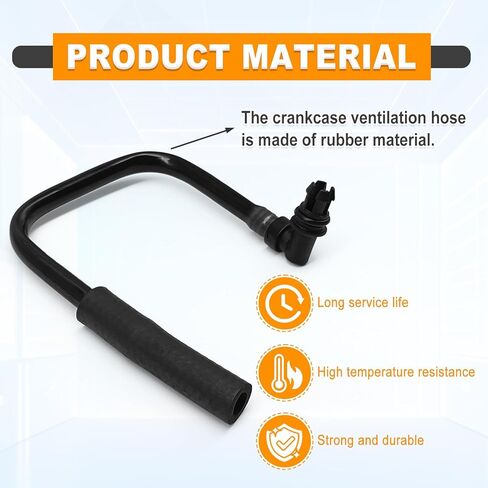 Positive Crankcase Ventilation Hose 2.4, Compatible with GM Terrain 2010-2017, Chevy Captiva Sp0rt 2012-2015, Chevy Equinox 2010-2017, Replace OE #12619363 in Saudi Arabia