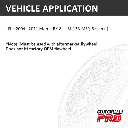توازن الوزن الخارجي للوزن الخارجي Clutchmaxpro Flywheel مع 2004-2011 Mazda RX-8 1.3L 13B-MSP 6 سرعات (CPCW-03) in Saudi Arabia