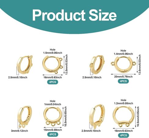 Craftdady 100Pcs Gold French Earring Hooks Stainless Steel Leverback Hoop Earrings Earwire 15x10mm for Dangle Earring Jewelry Making in Saudi Arabia