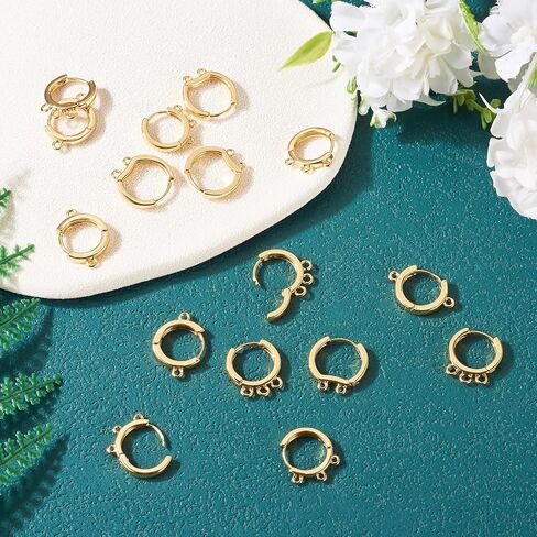 Craftdady 100Pcs Gold French Earring Hooks Stainless Steel Leverback Hoop Earrings Earwire 15x10mm for Dangle Earring Jewelry Making in Saudi Arabia