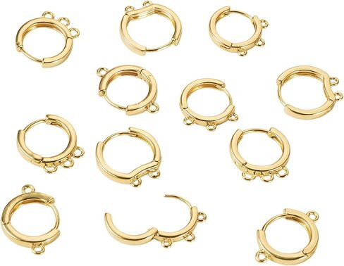 Craftdady 100Pcs Gold French Earring Hooks Stainless Steel Leverback Hoop Earrings Earwire 15x10mm for Dangle Earring Jewelry Making in Saudi Arabia