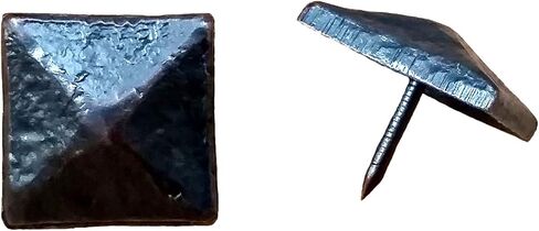Pyramid Clavos, 1 1/8 Inch X 1 1/8 Inch Aged/Distressed Look, Black Finish, 10 Pack in Kuwait