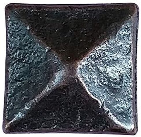 Pyramid Clavos, 1 1/8 Inch X 1 1/8 Inch Aged/Distressed Look, Black Finish, 10 Pack in Kuwait