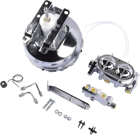 Chrome 11 "Power Brake Booster Assembly استبدال Chevy Blazer C10 K10 R10 V10 C10 Pickup GMC K1500 R1500 V1500 Suburban in Kuwait