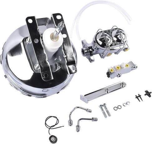 Chrome 11 "Power Brake Booster Assembly استبدال Chevy Blazer C10 K10 R10 V10 C10 Pickup GMC K1500 R1500 V1500 Suburban in Kuwait