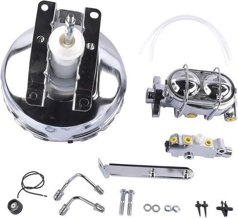 Chrome 11 "Power Brake Booster Assembly استبدال Chevy Blazer C10 K10 R10 V10 C10 Pickup GMC K1500 R1500 V1500 Suburban in Kuwait