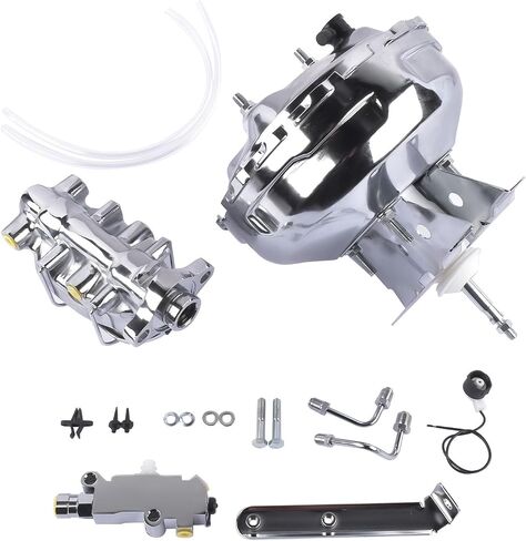 Chrome 11 "Power Brake Booster Assembly استبدال Chevy Blazer C10 K10 R10 V10 C10 Pickup GMC K1500 R1500 V1500 Suburban in Kuwait