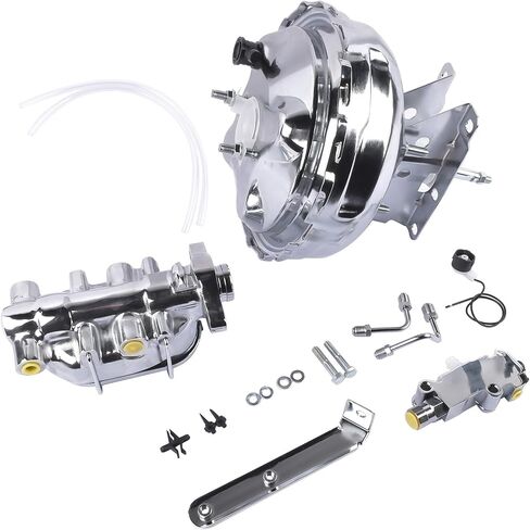 Chrome 11 "Power Brake Booster Assembly استبدال Chevy Blazer C10 K10 R10 V10 C10 Pickup GMC K1500 R1500 V1500 Suburban in Kuwait