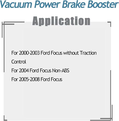 Power Brake Booster 54-72674 متوافق مع Ford Focus 2000-2008 2.0L 2.3L L4 6S4Z2005AA YS4Z2005AA in Saudi Arabia