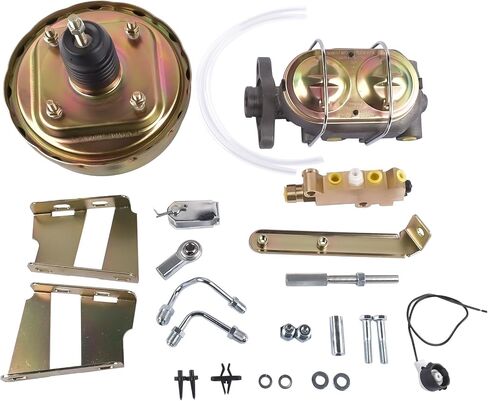 Geluoxi 8 "Zinc Power Brake Booster Kit مع استبدال الأسطوانة الرئيسية لـ Chevy C10 C20 1960-1966 in Kuwait
