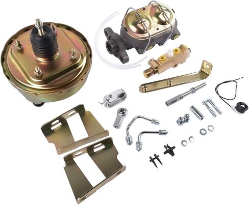 Geluoxi 8 "Zinc Power Brake Booster Kit مع استبدال الأسطوانة الرئيسية لـ Chevy C10 C20 1960-1966 in Kuwait
