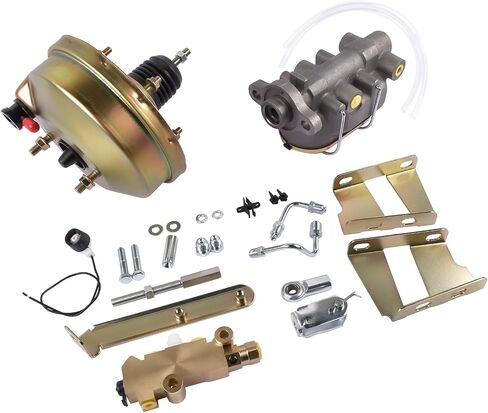 Geluoxi 8 "Zinc Power Brake Booster Kit مع استبدال الأسطوانة الرئيسية لـ Chevy C10 C20 1960-1966 in Kuwait