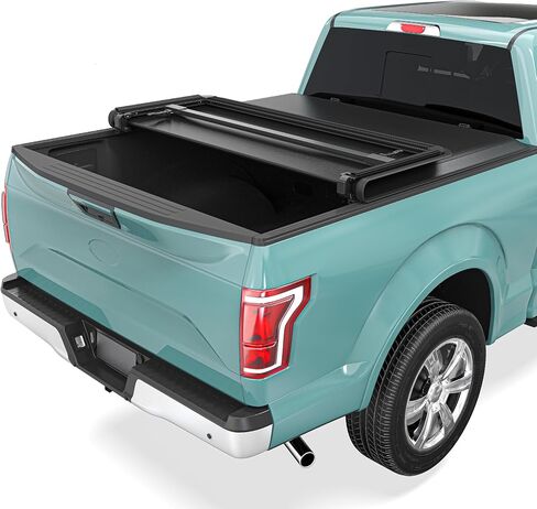 Soft Tri-Fold Truck Bed Tonneau Cover Fit for Ford F-150 F150 2015-2025 5.5 ft Bed Without Raptor Series in Saudi Arabia