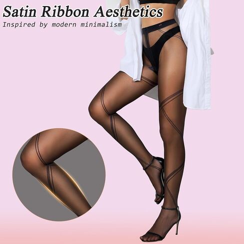 Black Sheer Tights for Women – Stylish Durable Panty Hose for Office Date Nights & Casual Outfits in Kuwait