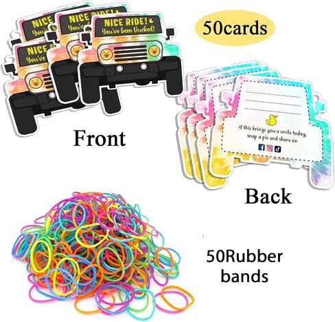 You've Been Ducked Card, Duck Tags, Ducking Game Card, Duck Tag Kits Includes 20 Duck Tags, 20 Yellow Rubber Ducks, 20 Rubber Bands in Kuwait