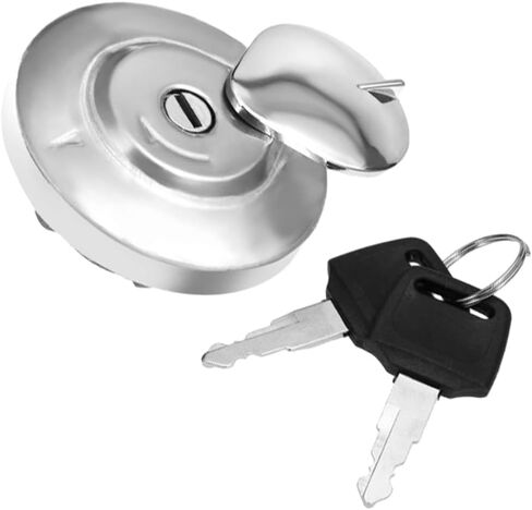 MACHSWON Fuel Gas Tank Door Cover Cap, Motorcycles Fuel Gas Tank Cap Cover with Keys Replacement Compatible with Honda CMX250C Rebel 250 1985-2012, 1 set in Kuwait