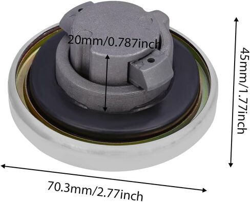 MACHSWON Fuel Gas Tank Door Cover Cap, Motorcycles Fuel Gas Tank Cap Cover with Keys Replacement Compatible with Honda CMX250C Rebel 250 1985-2012, 1 set in Kuwait