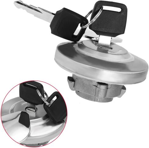 MACHSWON Fuel Gas Tank Door Cover Cap, Motorcycles Fuel Gas Tank Cap Cover with Keys Replacement Compatible with Honda CMX250C Rebel 250 1985-2012, 1 set in Kuwait
