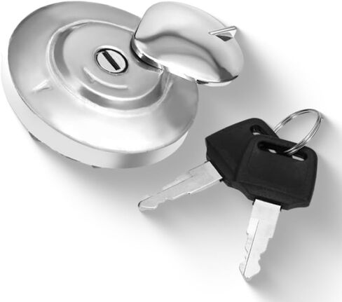 MACHSWON Fuel Gas Tank Door Cover Cap, Motorcycles Fuel Gas Tank Cap Cover with Keys Replacement Compatible with Honda CMX250C Rebel 250 1985-2012, 1 set in Kuwait