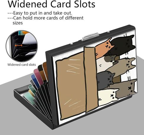 حامل بطاقة الائتمان ، Galaxy Wolf Design Mini RFID حظر الألومنيوم محفظة نحيفة معدن صعبة الصلبة سيلف محفظة معرف الحالة بطاقات الائتمان الصغيرة بطاقات العمل للنساء للنساء الفتيات in Kuwait