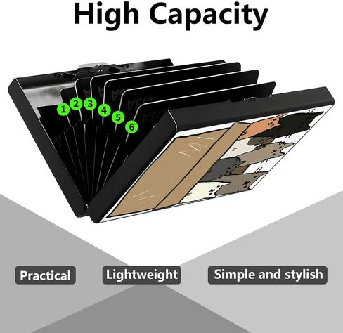 حامل بطاقة الائتمان ، Galaxy Wolf Design Mini RFID حظر الألومنيوم محفظة نحيفة معدن صعبة الصلبة سيلف محفظة معرف الحالة بطاقات الائتمان الصغيرة بطاقات العمل للنساء للنساء الفتيات in Kuwait