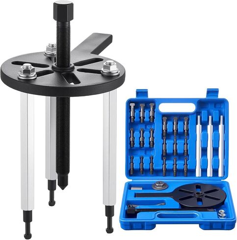 VEVOR 21-in-1 Bearing Puller Set, 21 PCS 3-Jaw Hook Puller for Internal External Bearings and Bearing Without Inner Shaft, Multifunctional Bearing Removal Tool with Heavy Duty Portable Storage Case in Saudi Arabia