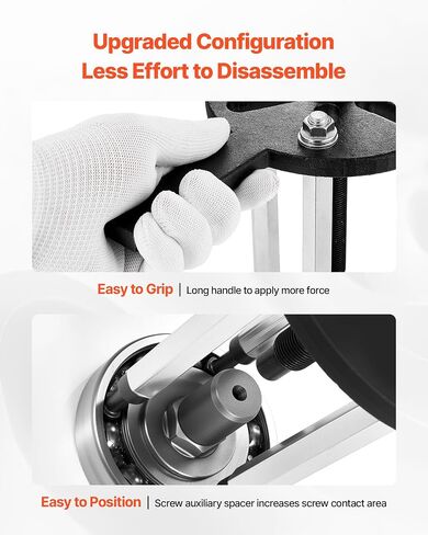 VEVOR 21-in-1 Bearing Puller Set, 21 PCS 3-Jaw Hook Puller for Internal External Bearings and Bearing Without Inner Shaft, Multifunctional Bearing Removal Tool with Heavy Duty Portable Storage Case in Saudi Arabia