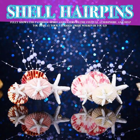 EARENT Light Up Starfish Hair Clips LED Headpiece Mermaid Costume Hair Accessories for Women in Saudi Arabia