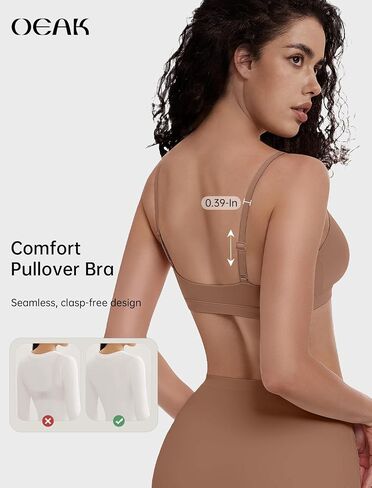 Oeak Womens مريح حمالات الصدر لا underwire كامي برا سلس غير مبطنة bralettes scoop الرقبة غير مفعمة بالحيوية الرياضية اليومية صدرية in Saudi Arabia