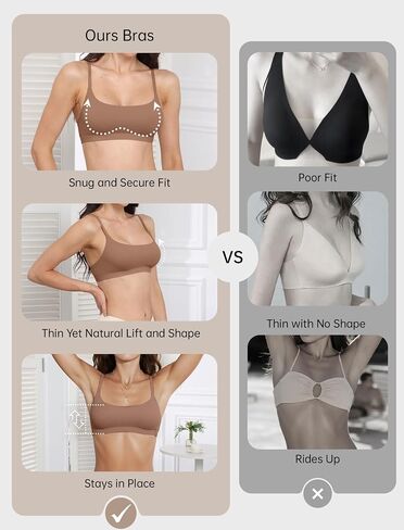Oeak Womens مريح حمالات الصدر لا underwire كامي برا سلس غير مبطنة bralettes scoop الرقبة غير مفعمة بالحيوية الرياضية اليومية صدرية in Saudi Arabia