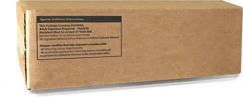 Wine Shipping Box (2 bottle) with Protective Trays, Biodegradable, Made from Recycled Materials - Pack of 1 in Saudi Arabia