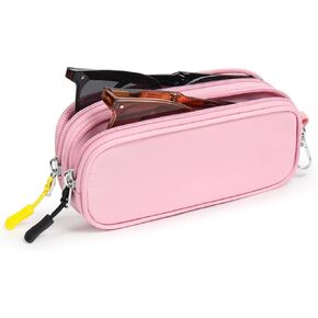 حقيبة نظارات مزدوجة ، حقيبة نظارة شمسية ثنائية ناعمة ، حامل نظارات السفر المحمولة مع مقطع in Kuwait