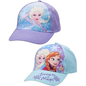 Disney 2-Piece Dad Hat Set, Elsa and Anna Girls Baseball Caps with Curved Brim for Toddlers and Kids, Frozen Dream 2 Pack in Saudi Arabia