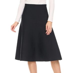 Women's High Waisted 25/27 Inches Midi Knit Skirt in Kuwait
