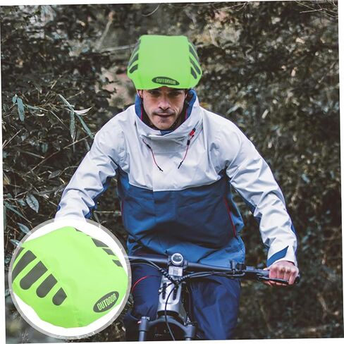1Pc Bicycle Helmet Cover with Reflective Strips for Cycling Snowboarding Durable Design Rain Protection Enhanced Visibility Safety Gear in Saudi Arabia