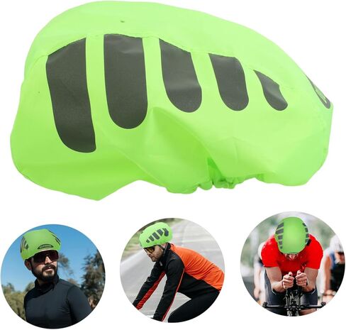1Pc Bicycle Helmet Cover with Reflective Strips for Cycling Snowboarding Durable Design Rain Protection Enhanced Visibility Safety Gear in Saudi Arabia