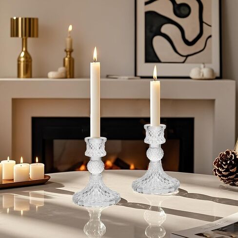 Crown Candle Holders Set of 18,Crown Centerpieces for Tables,Glass Votive Candle Holder for Wedding,Party,Jewelry Tray in Saudi Arabia