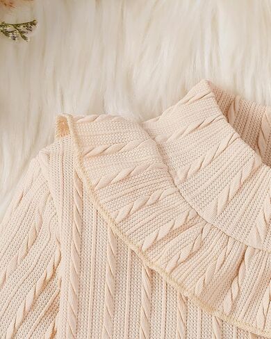 Toddler Girl Clothes Sets: Long Sleeve Ribbed Tops Button Mini Skirts Set Fall Winter Outfits for Toddler 2-7 Years in Kuwait