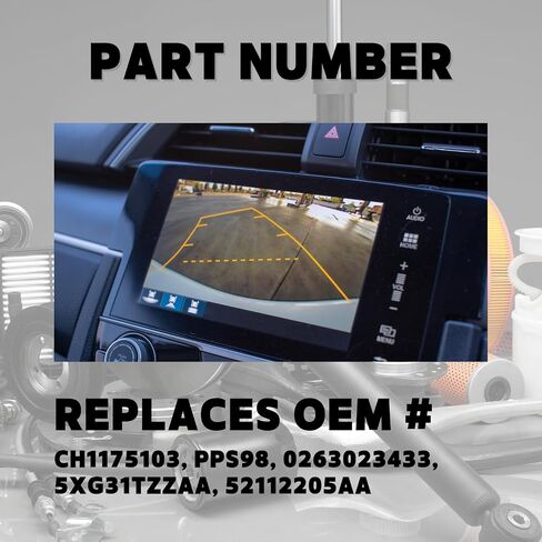 4Pcs Reverse Backup Parking Assist Sensor Replacement for Jeep Cherokee KL 2019-2023 Chrysler Pacifica 2017-2023 Chrysler Voyager 2020-2022 52112205AA in Saudi Arabia