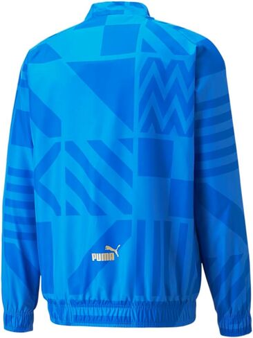 PUMA Mens Figc Home Prematch Jacket Soccer Cleats Lightweight - Blue - Size XL in Saudi Arabia