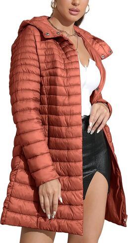 Bellivera Women's Quilted Lightweight Puffer Jacket, Winter Coats for Women Long Padded Bubble Coat in Saudi Arabia