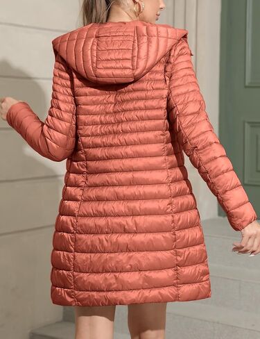 Bellivera Women's Quilted Lightweight Puffer Jacket, Winter Coats for Women Long Padded Bubble Coat in Saudi Arabia