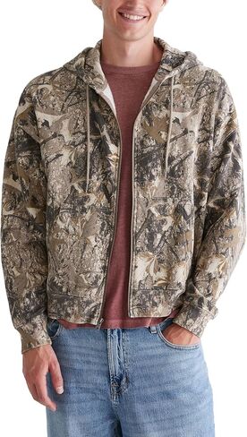 Aeropostale Men's Aero Soft Camo Boxy FZ Hood in Saudi Arabia