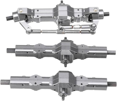 Odies 1 RC Car Axle Axle الأمامي الخلفي مجموعة الأجزاء و 1 زوج من عجلة المحور حافة الصدمة ترقية متوافقة مع 1 10 مركبات RC in Saudi Arabia