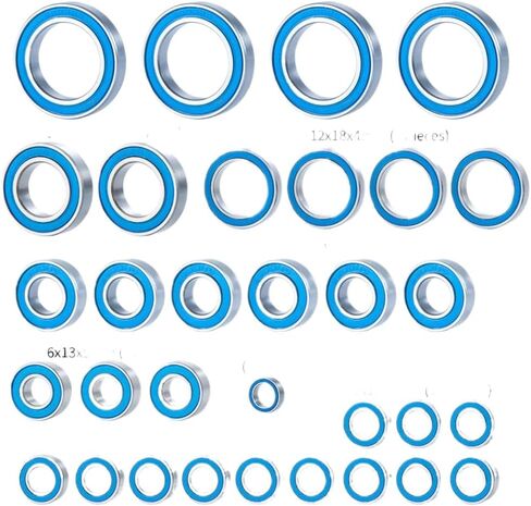 32 Piece YEAHRUN Sealed Bearing Wheel Hub Compatible with 86086-4 2.0 1/10 Scale RC Car Upgrade Parts Accessories in Saudi Arabia