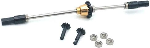 Metal Bridge Axle Differential Upgrade Parts Compatible with 1 16 Scale RC Cars Models B14 B24 B16 B36 C14 C24 C34 C44 Q65 N03R Includes Front Middle Rear Differentials in Saudi Arabia