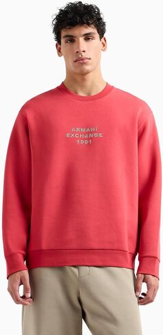 Armani Exchange Men's Pullover Sweatshirt with Bold Logo in Saudi Arabia